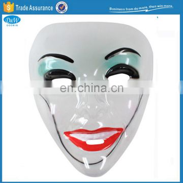 Women's Face Transparent PVC Masquerade Mask for Halloween Favors