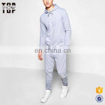 China wholesale ruched joggers latest design plain fleece tracksuit