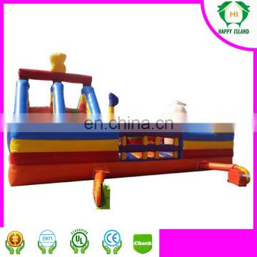 HI Kids Fun City Inflatable Playground Outdoor Gym Playground Equipment Inflatable Fun City