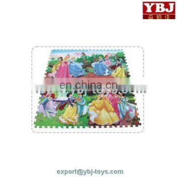 2014 new eva good non-toxic eva mat with princess printing