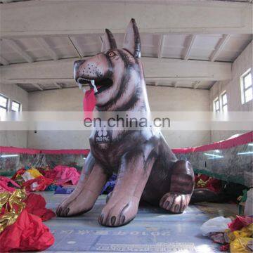 customized outdoor giant advertising husky dog animal costume inflatable for christmas decoration