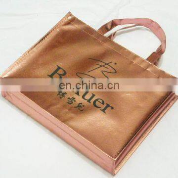 Laser gold non woven bag