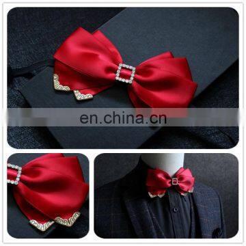 Aidocrystal Wholesale Modern cheap handmade silk bow ties knot bow tie with gift box