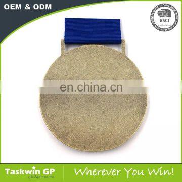 Antique Gold Plated Free Design Custom Sport Medals With Ribbon photo-5