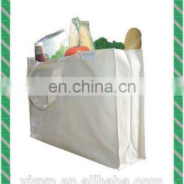 big cotton canvas bag for supermarket use