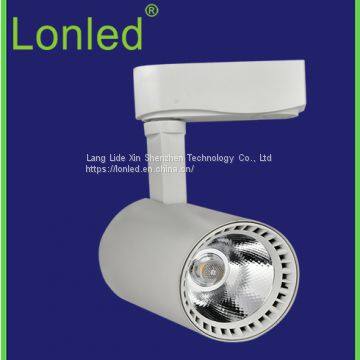 LED COB Track Spotlight Aluminum Case 12W Black / White high power