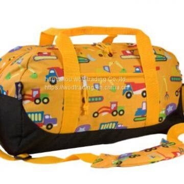 Full printed polyester travel bag with tote handle