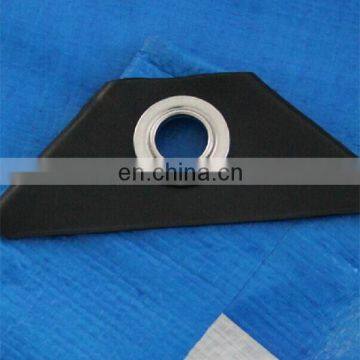 Different bands striped tarp , water resistant tarpaulin blue&white