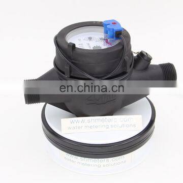 Aqua jet types of plastic water flow meter with pulse output