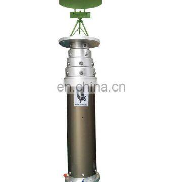 3m 100kg Payload Ground Fixing Pneumatic Telescopic Mast for 3 Directional Cameras