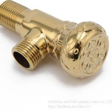 Triangle Valve All Copper Hot and Cold Thickening Angle Valve Octagon Valve photo-4