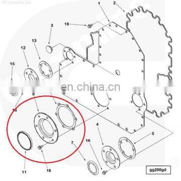 4955665 3892021 3328698 3804744 4962745 Cummins Engine L10 ISM QSM11 Front Crankshaft Oil Seal Kit