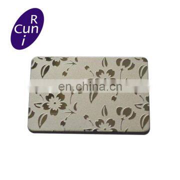 Stainless Steel Sheet flower4 most popular 316 sandblast gold stainless steel sheet