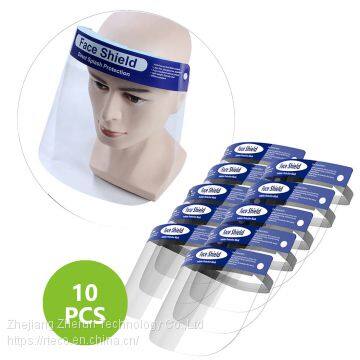 Face Shield,All-Round Protection Cap With Clear Wide Visor Spitting Anti-Fog Lens, Lightweight Transparent Shield With Elastic Band for Men Women photo-2