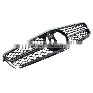 1-PIN Front Grill Chrome Silver 07-14 Facelift st for Mercedes Benz C class W204