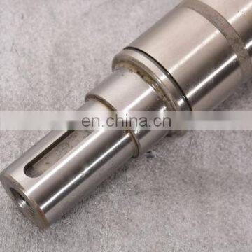 Flat key shaft for hydraulic pump