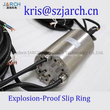 FPSO Waterproof rotary joint Offshore loading Cable Reel Slip Ring Contact IP68 S316L