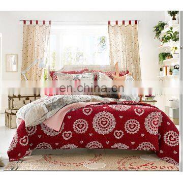 New Arrival Elegant Bedspread, Red Wedding Quilting Bedspreads,cotton Quilted Cover Sets