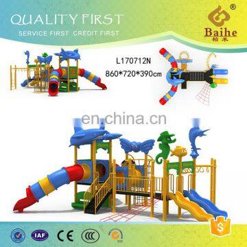 Baihe Outdoor Kids Plastic Playground, Soft Kids Play Toys Plastic Playground photo-2
