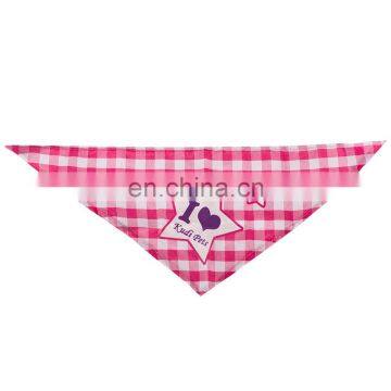 Wholesale Multifunctional Blue Cute Custom Printed Logo Pet Dog Scarf Bandana with logo