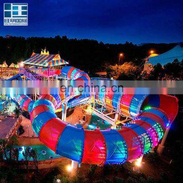 Guangzhou Adults Fiberglass Amusement Park Water Slides
