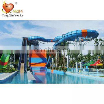 Fever level fiberglass water slide freefall+fiberglass octopus water slides