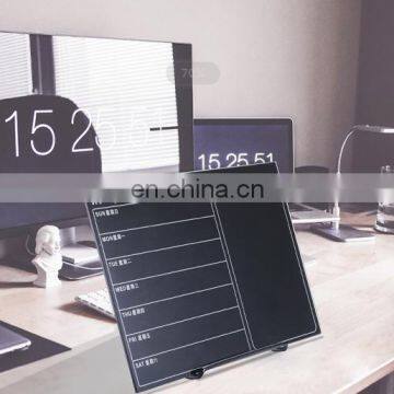 Glass Dry Erase Planner and Office Desk Frameless Tempered Dry Erase Calendar Glass White Board photo-6