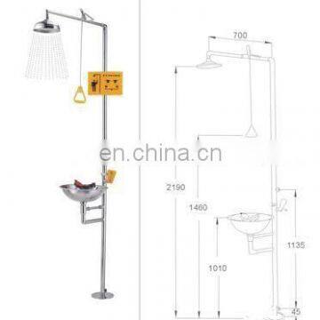 2016 Durable Safety Stainless Steel Emergency Shower & Eye Washer Combination with CE , ISO 9001 and ISO 14001