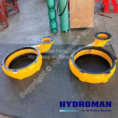 Submersible slurry pump casings