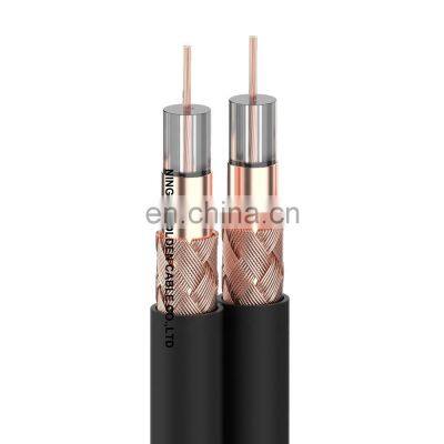 Dual coaxial cable rg174 rg213 rg59 rg6 tv outdoor or indoor cable