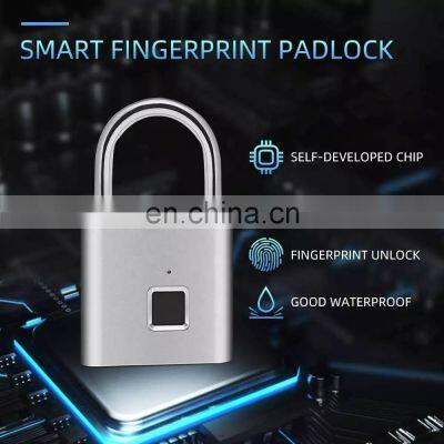 Fingerprint Lock Keyless Waterproof Anti-Theft Smart Lock Fingerprint Padlock Zinc Alloy Intelligent Safety Electronic DoorLock photo-5