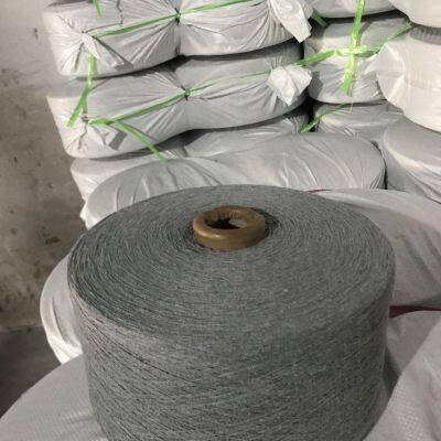 Cheap Recycled cotton yarn ne6s grey color for gloves knitting yarn