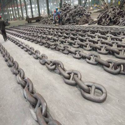 zibo anchor chain factory 78mm anchor chain in stocks