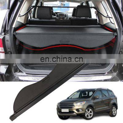 HFTM wholesale black cargo cover modify luggage cargo cover for Ford Escape 2013-2018 high quality rear parcel shelf kits