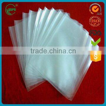 Transparent plastic vacuum bag