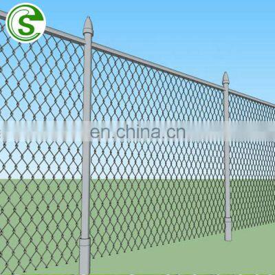 High quality lowes basketball court PVC chain link fence panels pakistan