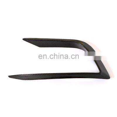 Carbon Fibre Front Bumper Fins Canards for Maserati Ghibli 2018 photo-3