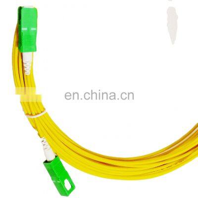 Low insertion loss high return loss LC APC Simplex single mode pvc fiber optic patch cord mini boot lc fiber patch cord