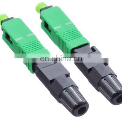 SC APC Optic Fiber Fast Connector single mode Fiber Connector
