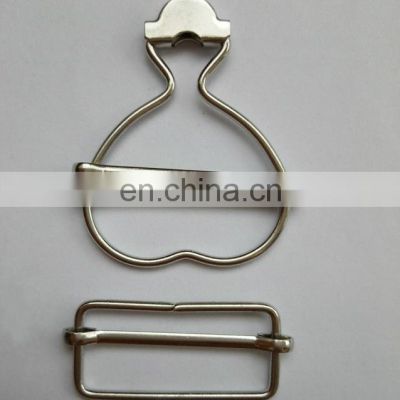 Clip Brass Metal Gourd Adjustable Suspender Buckle