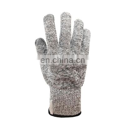 Wholesale customized 5 grade cut resistant Glass Fibre work gloves