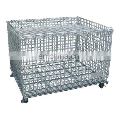 stainless steel wire mesh container shelf wire butterfly cage shed finishing basket