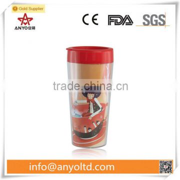 Double wall 16oz plastic tumbler