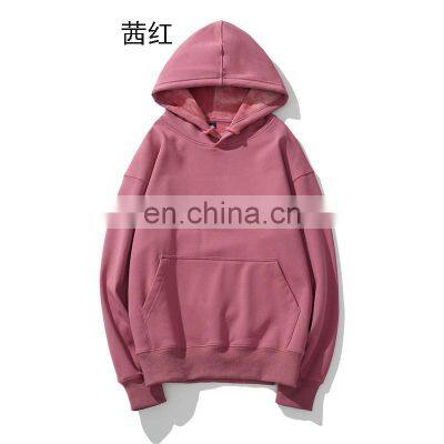 Wholesale Plain Logo Organic Cotton Men's Sweatshirt Blank Fleece Oversized Custom Unisex Men Hoodies