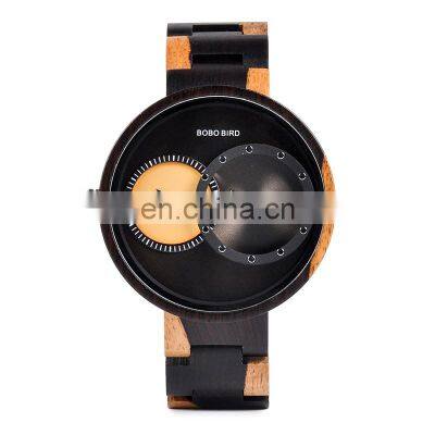 Multiple Time Zone Unique Automatic Watches BOBO BIRD Wooden Watch Men without Calculating Hour Difference