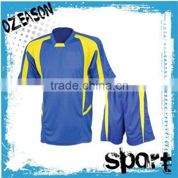 Custom made Fashion blue soccer jersey latest design