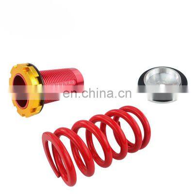 AUSO Lowering Scaled Adjustable Red Auto Coilover Suspension Shock Absorber Coil Spring For Civic
