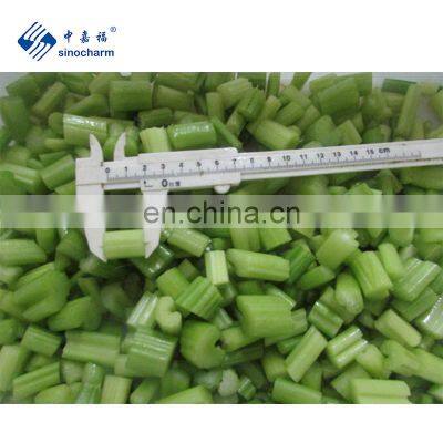 Sinocharm BRC A approved 2-3CM IQF Celery Cut Frozen Celery