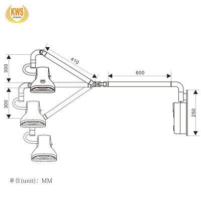 21W LED Wall-mount Dental ENT Surgery Veterinary Medical Wall Examination Lamp photo-2