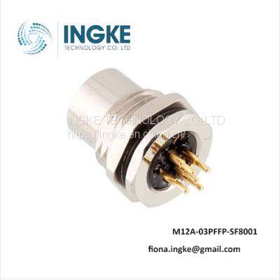 YKM12-PN203A-701 Substitute M12A-03PFFP-SF8001 M12 Circular Connector Receptacle 3 Position Female Sockets Solder A Code